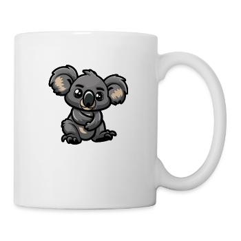 Bande dessinée Koala - Mug blanc - blanc - Droite