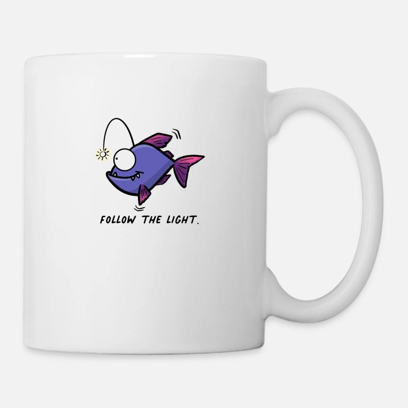 Follow the light - Tasse - Weiß