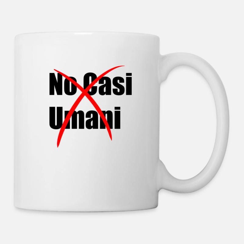 Aucun cas humain - Mug blanc - blanc