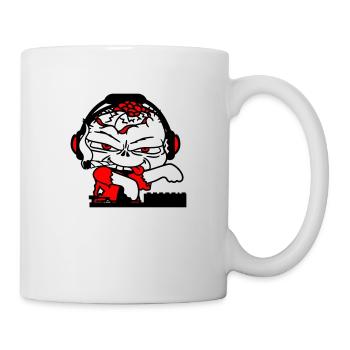 Zombie Monster DJ Horror Mixer Party Music - Mug - white - Right