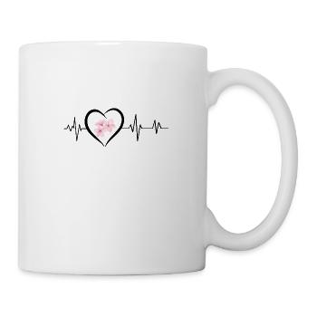 Cherry blossom heartbeat - Mug - white - Right