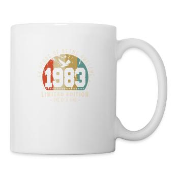 Original Geboren 1983 Authentisches Geschenk 1983 Bursdag - Tasse - Weiß - Rechts