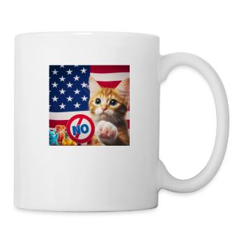 the cat says NO - Mug - white - Right