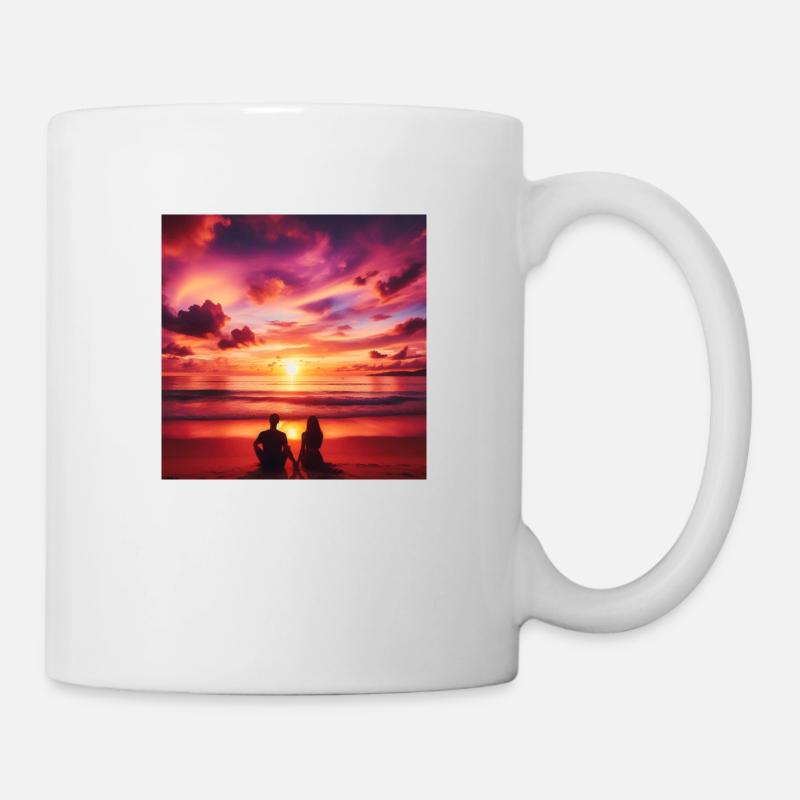 Sunset - Mug blanc - blanc