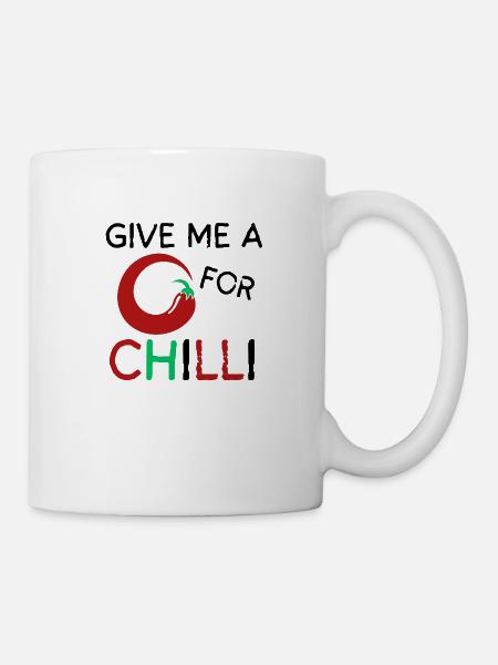 Give me a C for Chilli - Mug - white