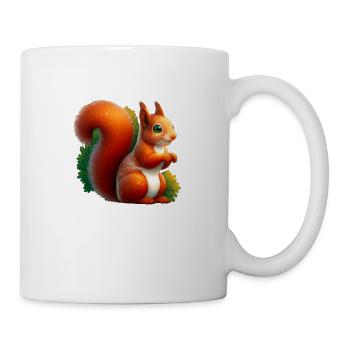Cute Squirrel Little King Of The Forest - Mug - white - Right
