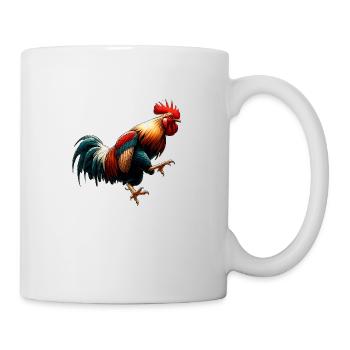 Coq Poule Poulailler - Mug blanc - blanc - Droite