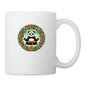 Zen Panda Bär - Tasse - Weiß - Rechts