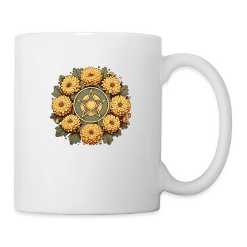 Retro-Pentagramm - Tasse - Weiß - Rechts