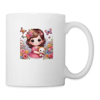 Little Girl with Her Doll - Mug - white - Right