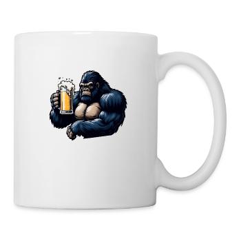 Chimpanzee Beer Lovers - Mug - white - Right