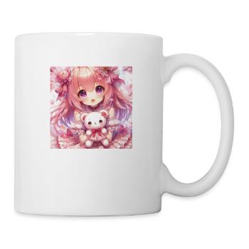Fille dessins animés japonais mangas - Mug blanc - blanc - Droite