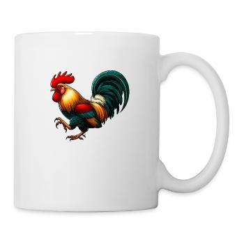 Coq Animal Domestique - Mug blanc - blanc - Droite
