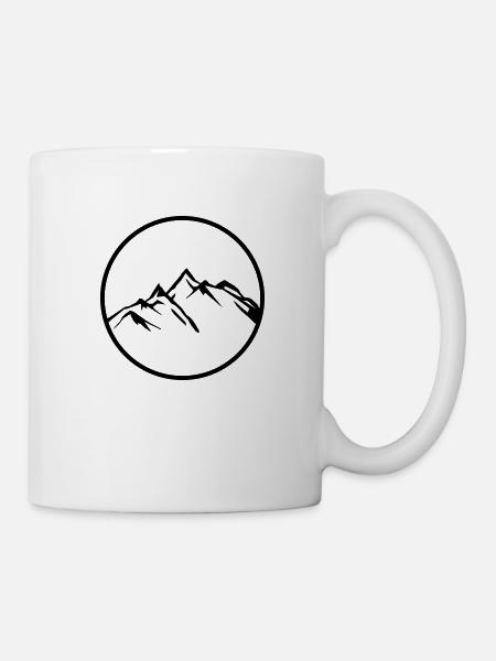 mountains mountains - Mug - white