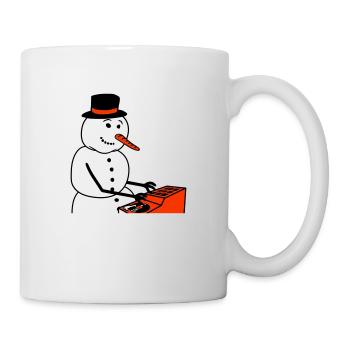 Winter DJ Snowman Mixer Mixer Music Party - Mug - white - Right