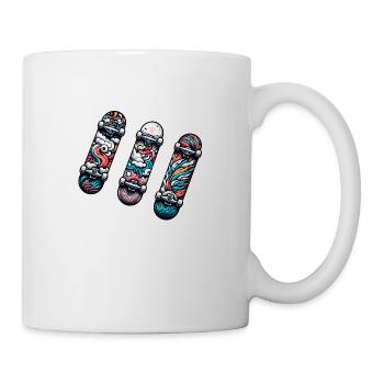 Three Skateboards, Fun Trio - Mug - white - Right