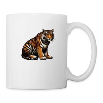 Tiger On the Move - Mug - white - Right