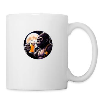Festive Beer Monkey - Mug - white - Right