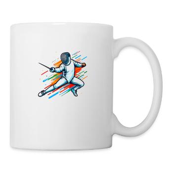 Fencing Fencer, Noble Sport - Mug - white - Right