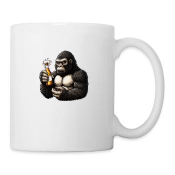 Big Monkey Beer Addict - Mug - white - Right
