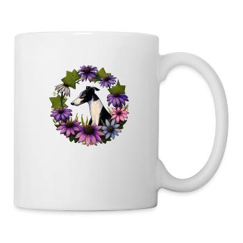 Windhund - Tasse - Weiß - Rechts