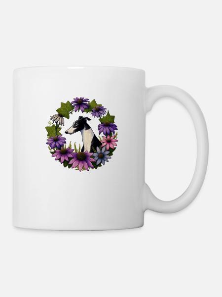 Windhund - Tasse - Weiß