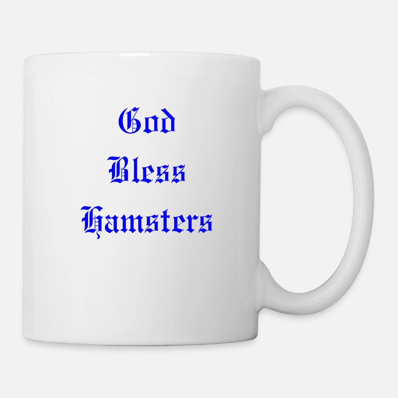 Que Dieu bénisse les hamsters - Mug blanc - blanc