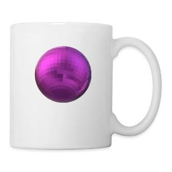 Lila Kugel - Tasse - Weiß - Rechts