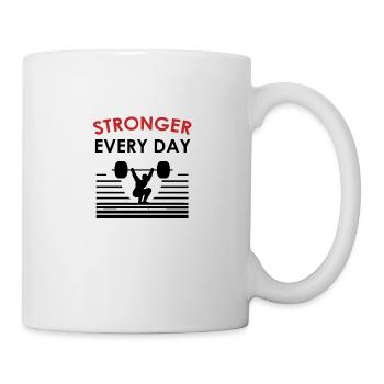 Stronger Every Day - Mug - white - Right