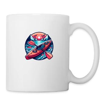 Kayaking Fun, Sport Nautique - Mug blanc - blanc - Droite