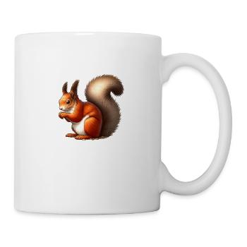 Squirrel: Little king of the forest, happy heart! - Mug - white - Right