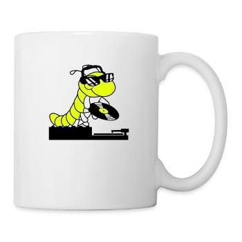 DJ Caterpillar Table de mixage de disques Soirée Musique de club - Mug blanc - blanc - Droite