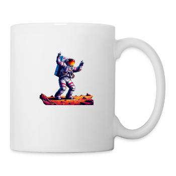 A Space Voyage, Astroanut Moon Planet - Mug - white - Right