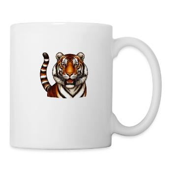 Majestätischer Tiger - Tasse - Weiß - Rechts