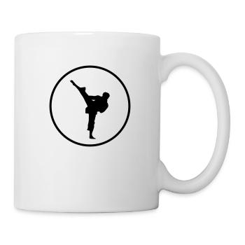 karate fighter - Tasse - Weiß - Rechts