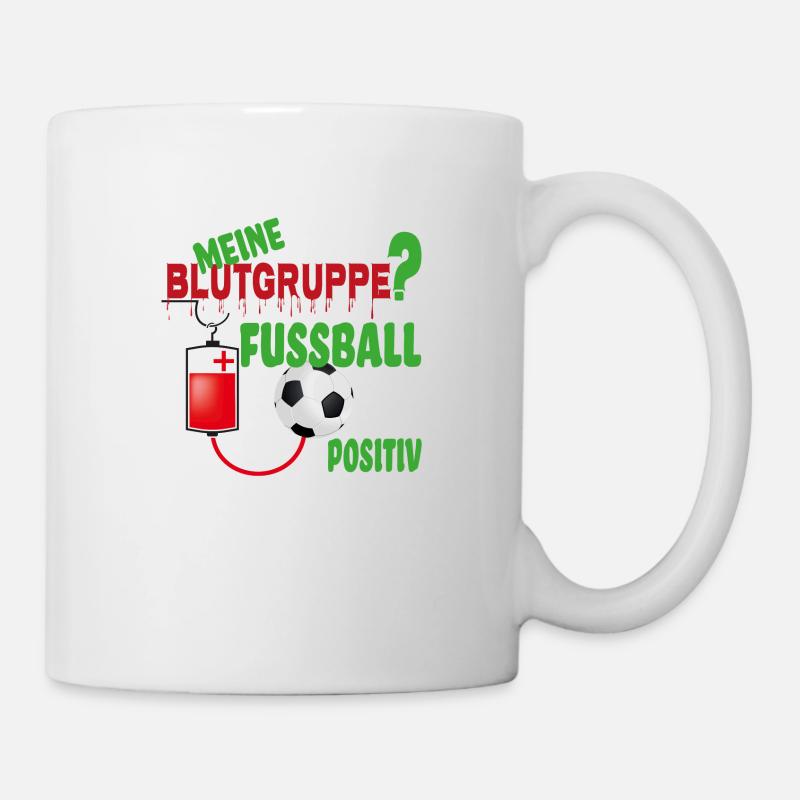 Fußball im Blut - Tasse - Weiß