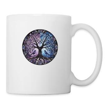 Kosmischer Baum des Lebens - Tasse - Weiß - Rechts