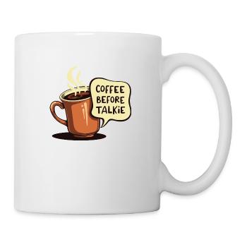 LE CAFÉ AVANT LE TALKIE - Mug blanc - blanc - Droite