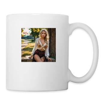 Fille folk - Mug blanc - blanc - Droite