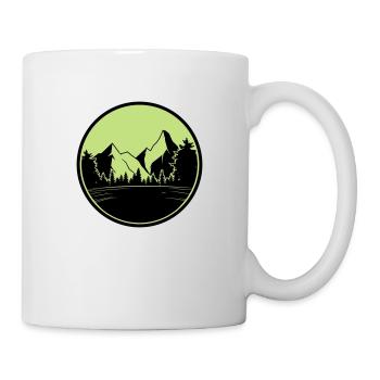 Montagnes Nature - Mug blanc - blanc - Droite