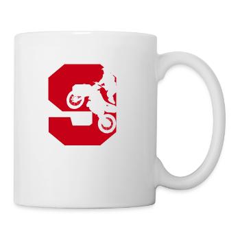 Moto 9 Biker - Tasse - Weiß - Rechts