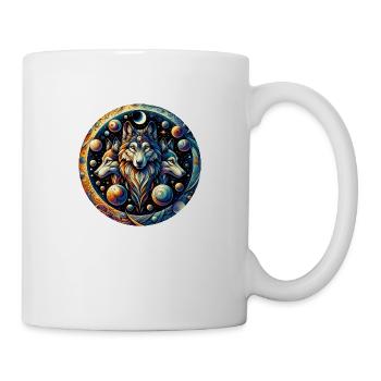 Wolf - Tasse - Weiß - Rechts