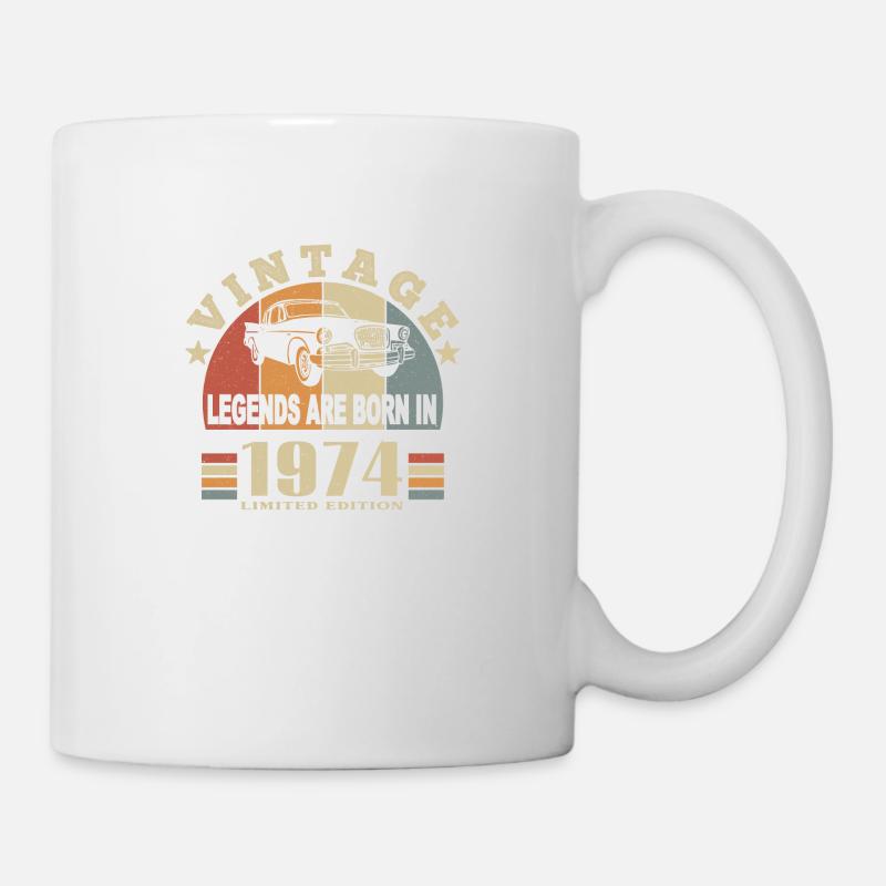 Vintage 1974 Legend Born - Mug - white