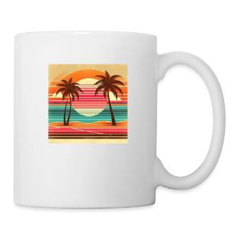 Retro Tropics - Tasse - Weiß - Rechts