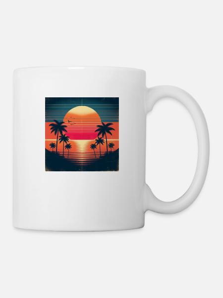 Sunset Reverie - Tasse - Weiß