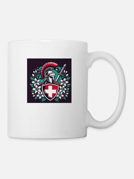 Gladiateur Suisse 5 - Mug blanc - blanc
