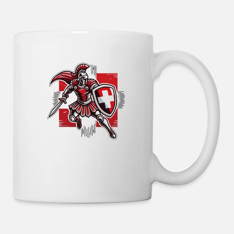 Gladiateur Suisse 6 - Mug blanc - blanc