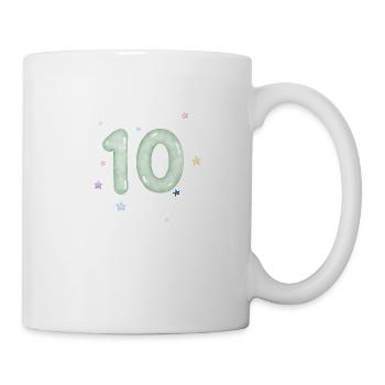 10th Anniversary Watercolor Star - Mug - white - Right