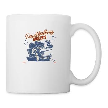 Paintballing anglers hunting - Mug - white - Right