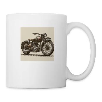 Vintage Moto Artistry - Tasse - Weiß - Rechts
